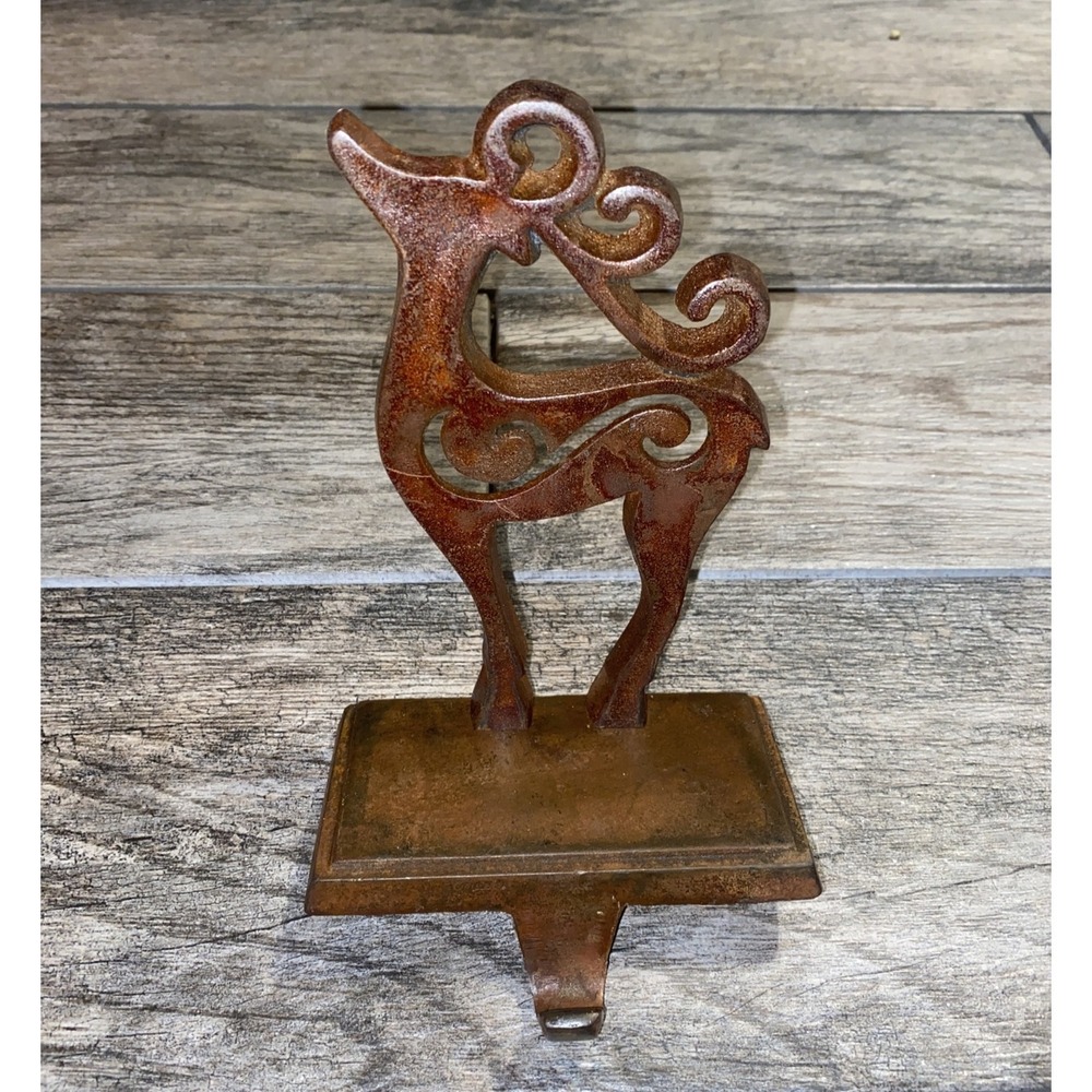 Reindeer‎ Brown Color STOCKING HOLDER Hanger  CHRISTMAS HOLIDAY